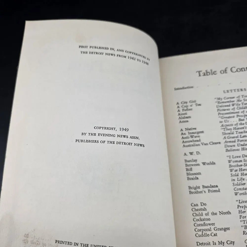 The Heart Speaks Plain Jane Lee 1949 Signed Hardcover Letters of Life Experience